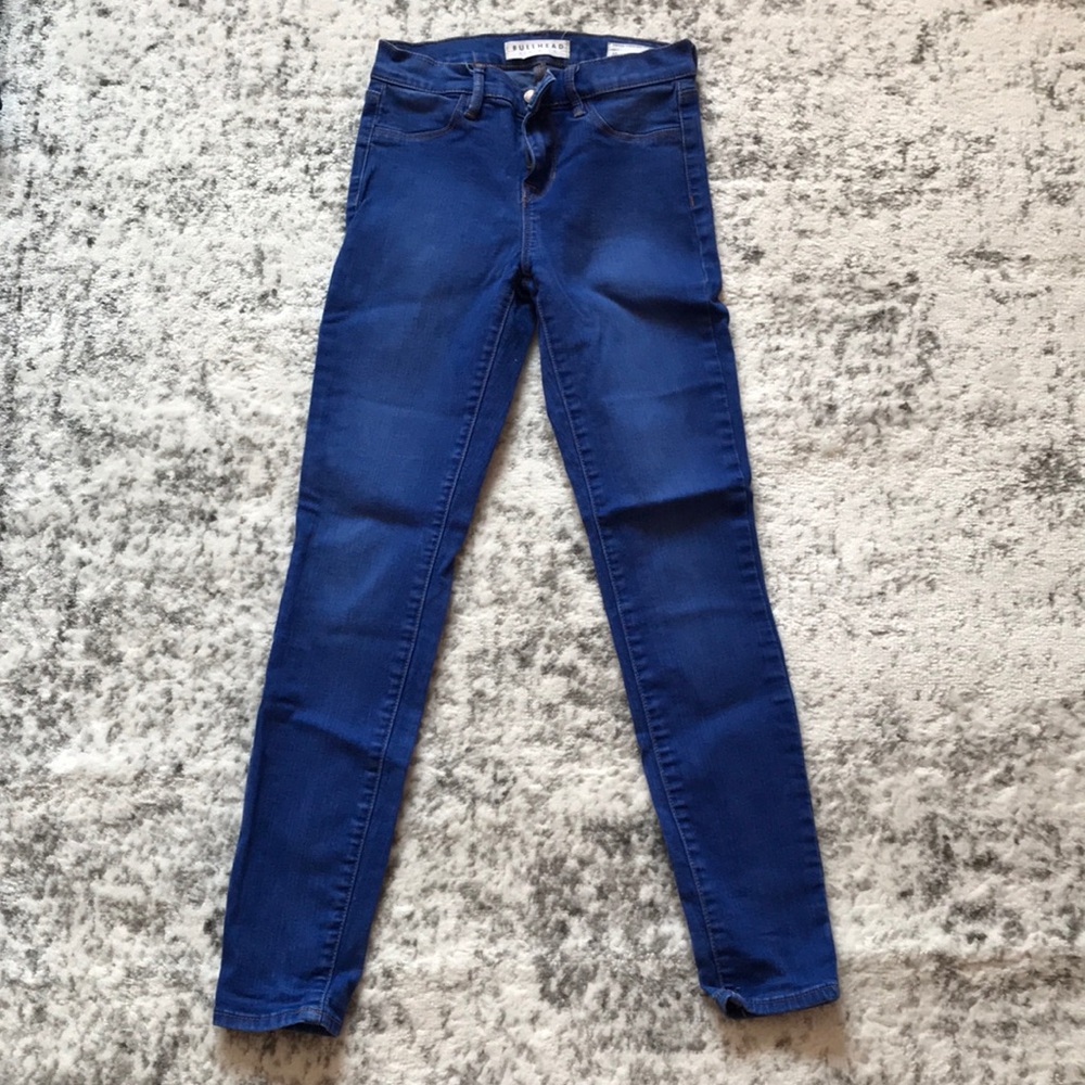 mid rise blue jegging